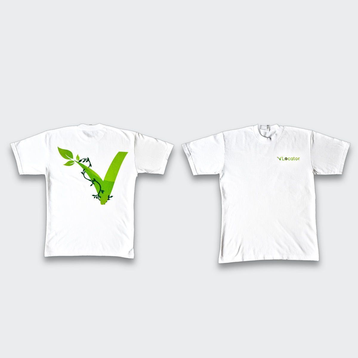 White V Locator T-shirt