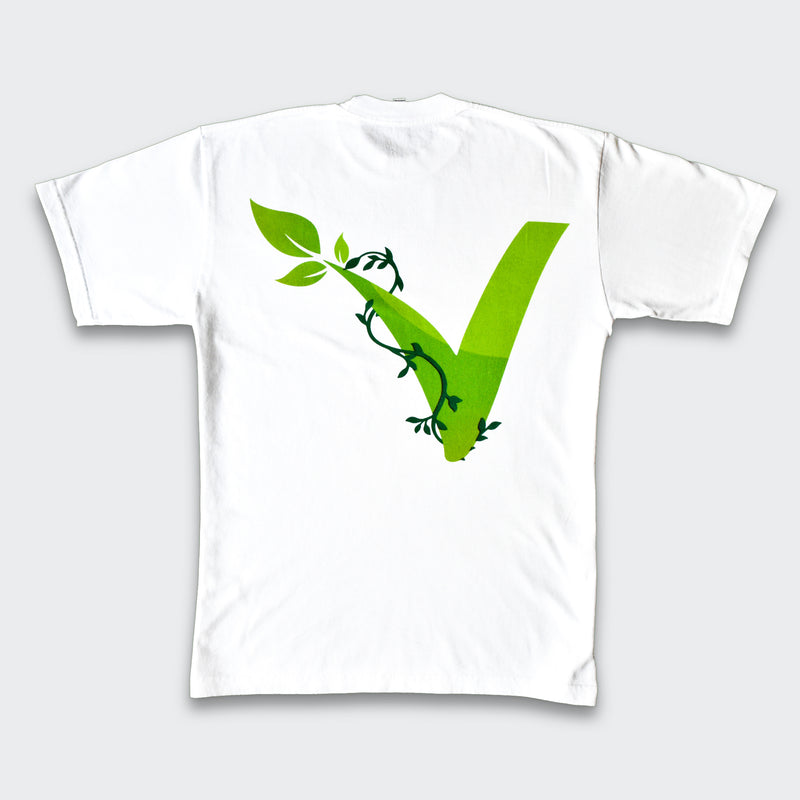 White V Locator T-shirt